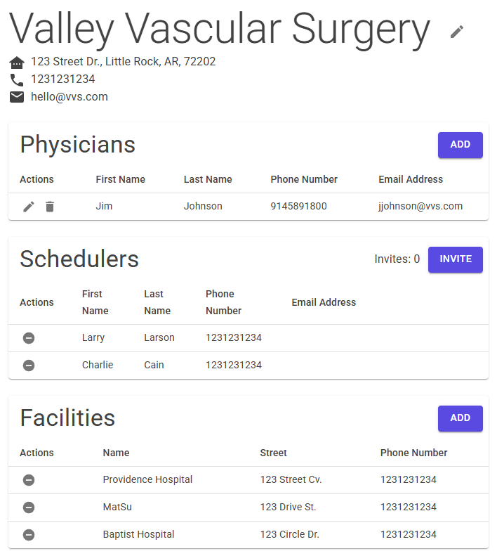 Example client page.